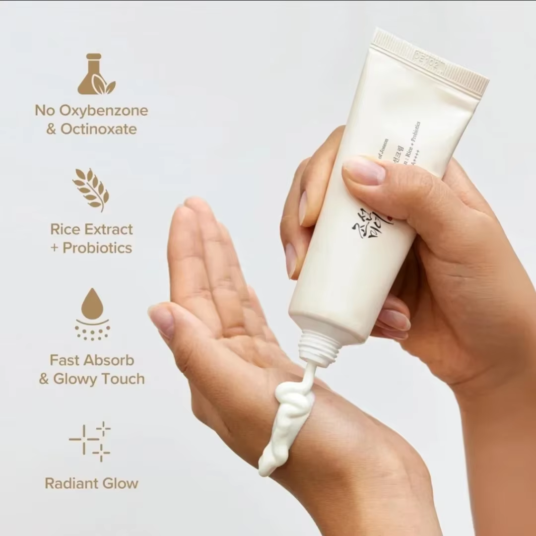 SPF50 + Beauté De Joseon Crème Solaire Riz Coréen Probiotique Bloqueur Solaire Crème Pour La Peau anti UV Bloc Solaire Visage Hydratant Doux 50Ml