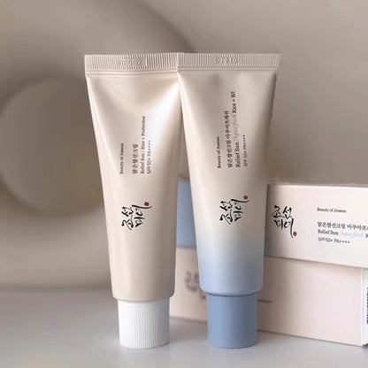 SPF50 + Beauté De Joseon Crème Solaire Riz Coréen Probiotique Bloqueur Solaire Crème Pour La Peau anti UV Bloc Solaire Visage Hydratant Doux 50Ml